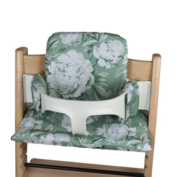 Green Piony, tripp trapp -pehmuste (juniorituoli + baby set), tilaustuote