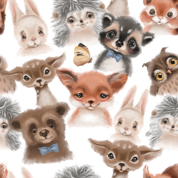 El&auml;inyst&auml;v&auml;t (valkea pohja)