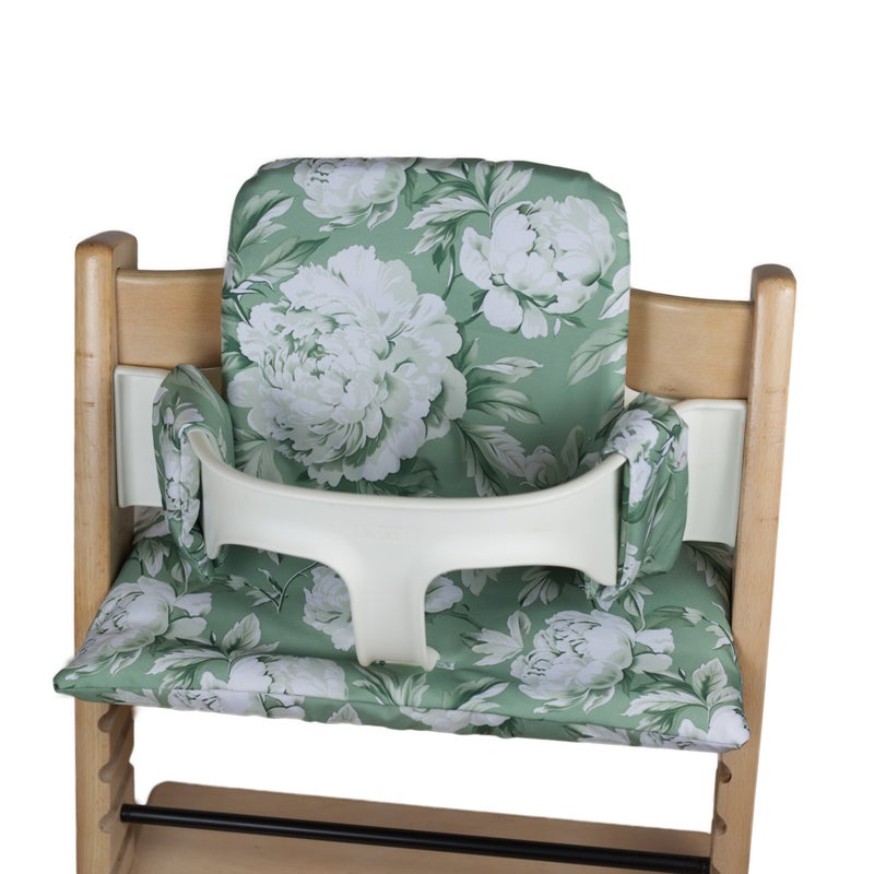 Green Piony, tripp trapp -pehmuste (juniorituoli + baby set), tilaustuote