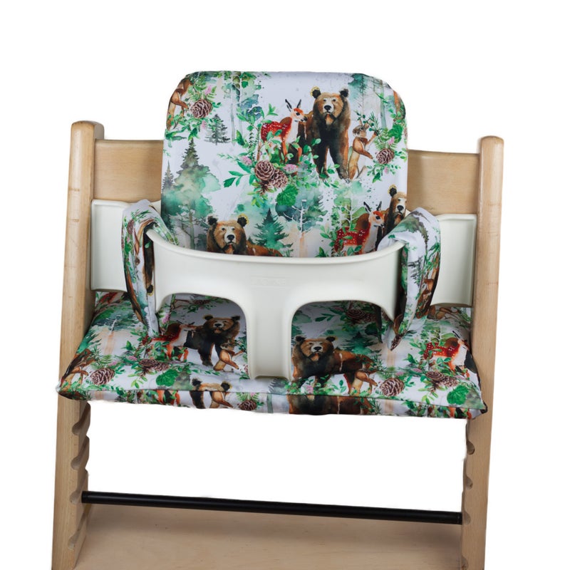 Tripp trapp -pehmuste & sitterin vaihtop&auml;&auml;llinen, eri kuosivaihtoehdot